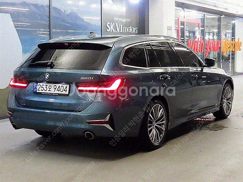 BMW 3시리즈 중고 BMW 320i 중고 승용차 파란색 2021년식 54,189km 320i 투어링 럭셔리 개인사...--5